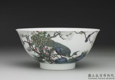 图片[2]-Bowl with peacock in falangcai painted enamels, Qing dynasty, Yongzheng reign 1723-1736-China Archive